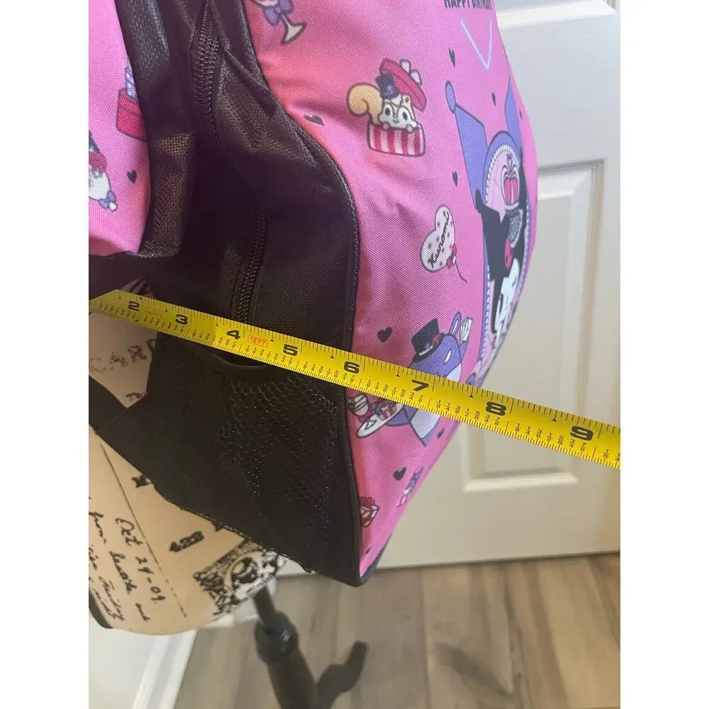 Sanrio Kuromi 3 Pieces  laptop backpack set crossbody bag/pencil bag kawaii Core